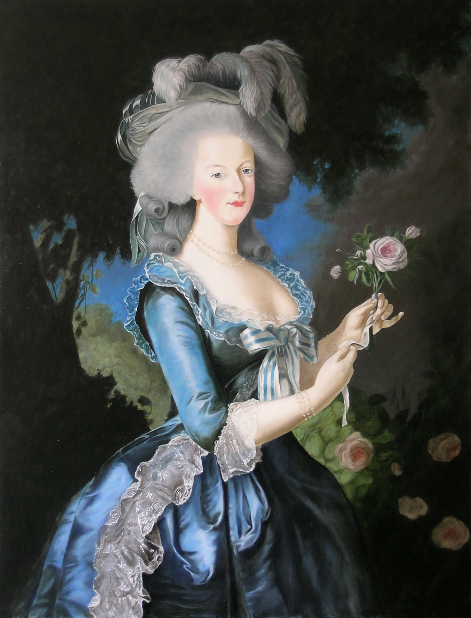 Copie de Marie Antoinette de Élisabeth Vigée Le Brun. Julien Gautier