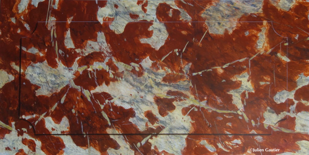 Faux marble panel for the UK courses