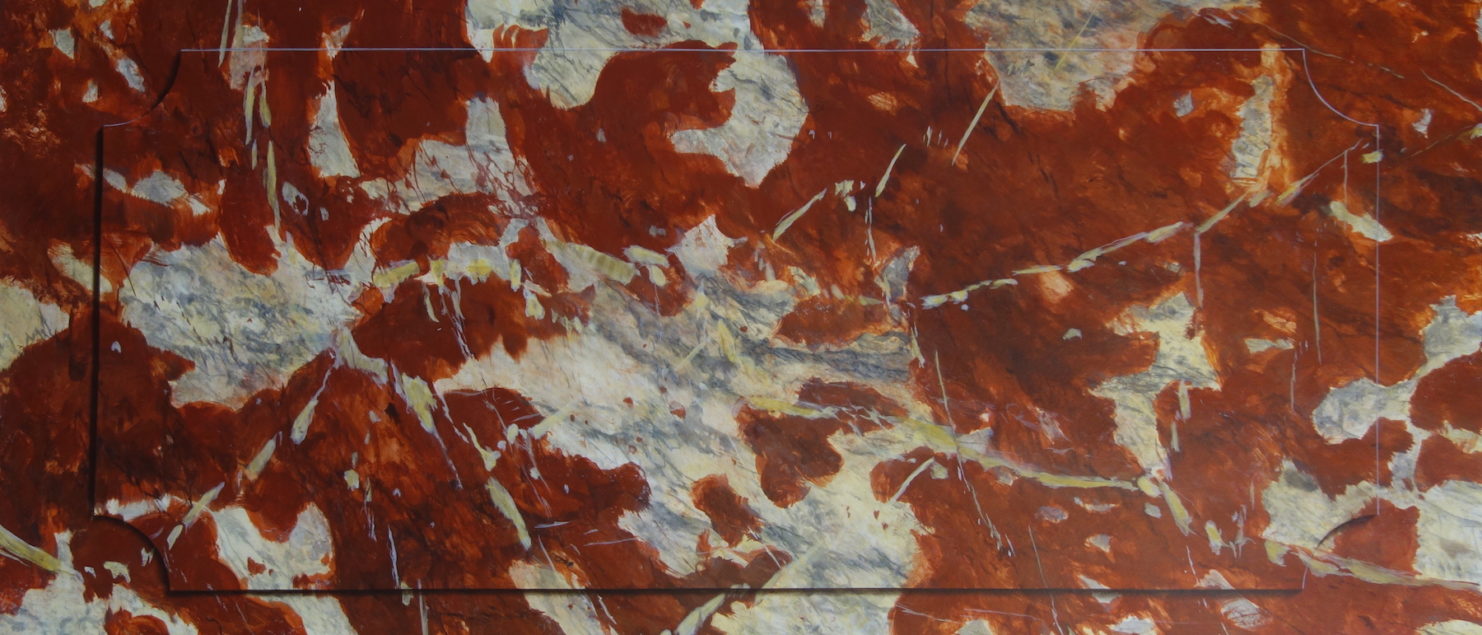Faux marble panel for the UK courses