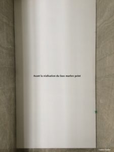 Porte avant réalisation du faux marbre