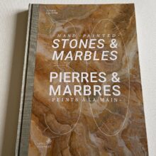 Livre Pierres et marbres peints à la main, hand painted stones hand marble book