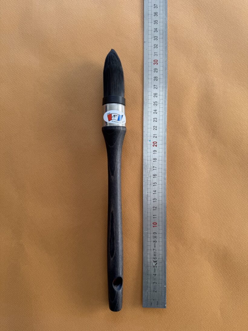 Brosse à réchampir fibres synthétique numéro 4, mesure Brosse-a-rechampir-fibres-synthetiques noires-numero-4-mesure