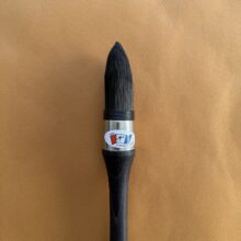 Brosse à réchampir fibres synthétiques noires numéro 4, gros plan Brosse-a-rechampir-fibres-synthetiques-noires-numero-4-gros-plan