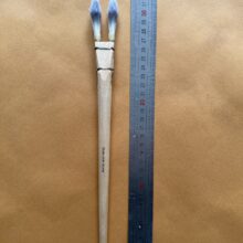 Pinceau-deux-meches-bout-pointu-numero-1-fibres-synthetiques-mesure